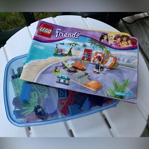 Incomplete LEGO Friends 41099 Heartlake Skate Park Building Block Set Skateboard